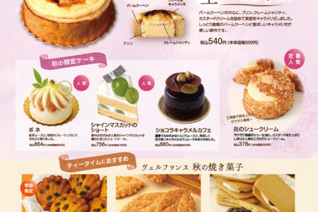 秋限定のオススメケーキ